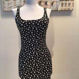Material Girl Black & White Star Dress